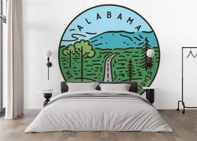 Alabama. Cheaha mountain Wall mural