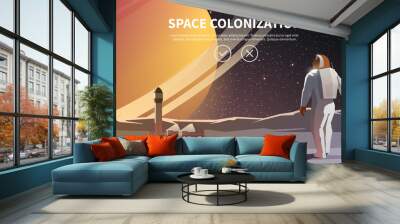 space illustration Wall mural