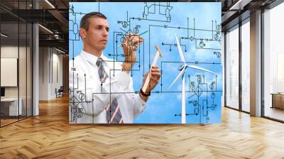 engineering designing clean energy nature Wall mural