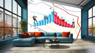 Financial business Wall mural