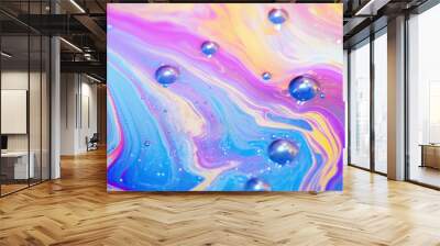 Abstract background with multicolored streaks Wall mural