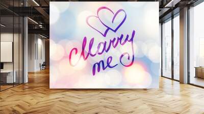 marry me Wall mural