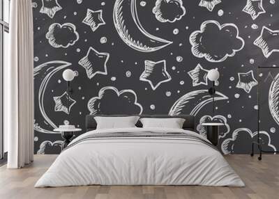 night pattern Wall mural