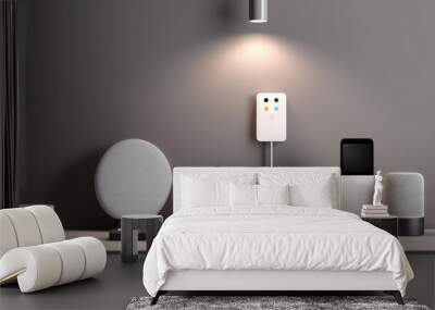 A smart home hub orchestrating various IoT devices to create a seamless living environment Wall mural