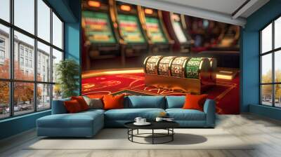 Casino slot machine Wall mural