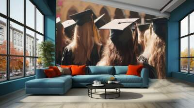 University graduation celebration Wall mural