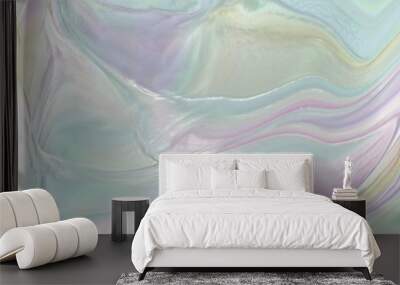 Multi colored mother of pearl background Wall mural