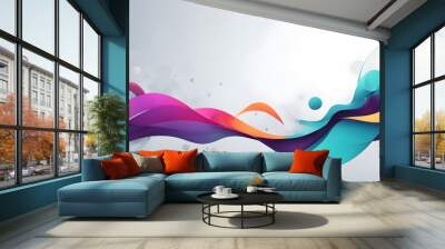 abstract colorful background with splashes Wall mural