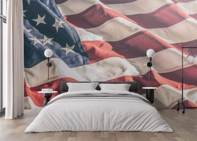 American flag for Memorial Day, 4th of July, Labour Day Wall mural