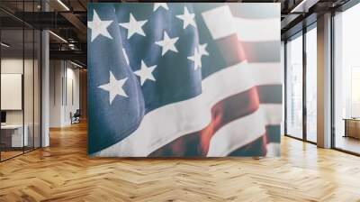 american flag for memorial day, 4th of july, labour day Wall mural