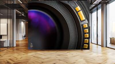 Camera lens back sight. Wall mural