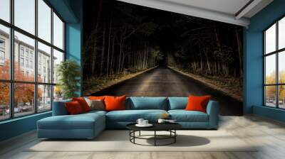 Night Road Wall mural