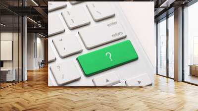 question enter button key Wall mural