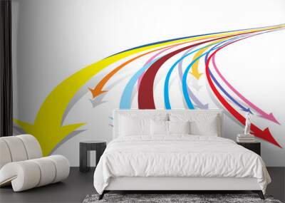 abstract arrow background Wall mural