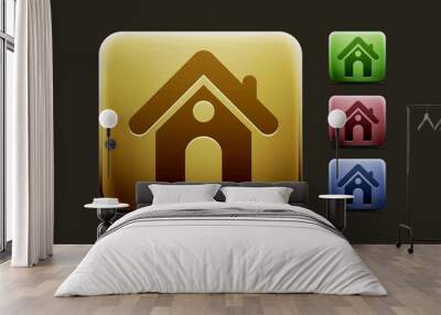 home icon set Wall mural