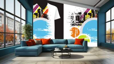 t-shirt design Wall mural