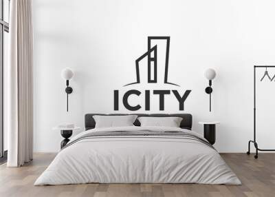 iCity Logo Wall mural