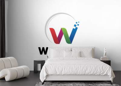 Web Pixels Logo Wall mural