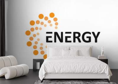 energy technology logo san eco  Wall mural