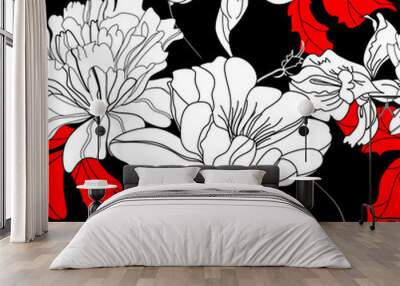 Colorful seamless wallpaper Wall mural