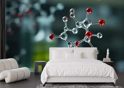 Structure molecule and communication dna atom Wall mural