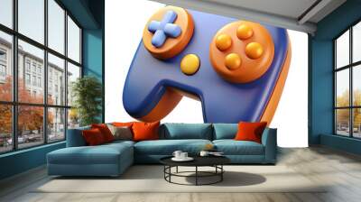 gamepad game controller icon isolated 3d render illustration Wall mural