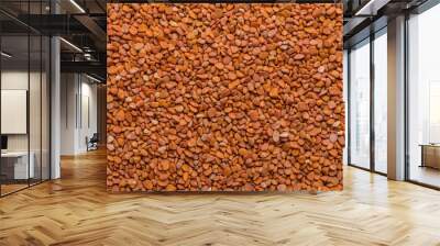 orange gravel flat surface texture background Wall mural