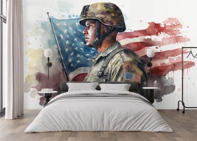 stylized soldier. sketch art for artist creativity and inspiration. generative AI	
 Wall mural