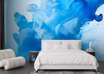 abstract volumetric color splash in blue colors, creative artistic colorful art background, vivid colors Wall mural