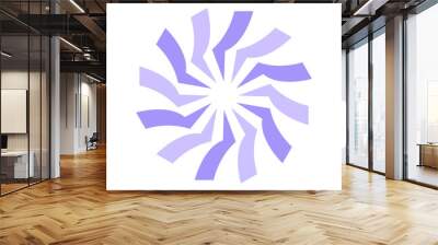 Simple purple circle elements vector illustration, abstract purple circle icon vector  Wall mural