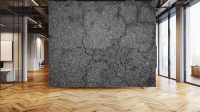 Crack asphalt texture background Wall mural