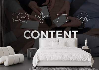 CONTENT CONCEPT Wall mural