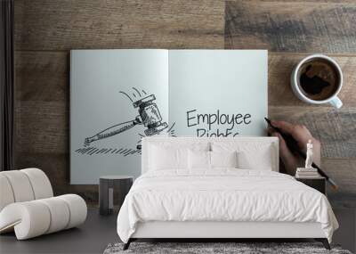 EMPLOYEE RIGHTS CONCEPT Wall mural