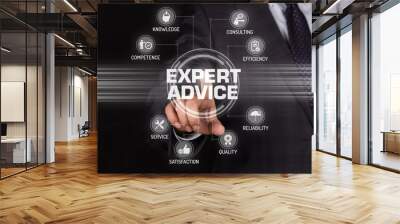 expert advice technology communication touchscreen futuristic co Wall mural