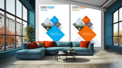 Abstract flyer design background. Brochure template. Wall mural