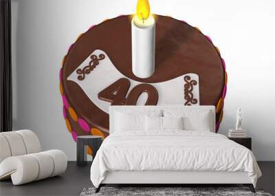 birthday cake 40 Wall mural