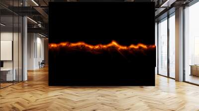 burning paper, glowing edge of paper Wall mural