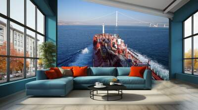 Chemical tanker underway Wall mural