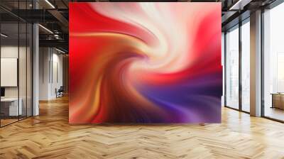  Abstract gradient artwork. Colorful lines, flat style background. Fluid inks creative texture. Wall mural