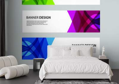 Vector Abstract design banner web template Wall mural