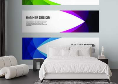 Vector Abstract design banner web template Wall mural