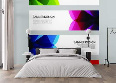 Vector Abstract design banner web template Wall mural