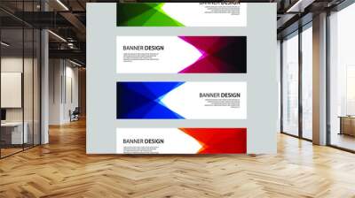 Vector Abstract design banner web template Wall mural