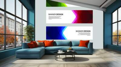 Vector Abstract design banner web template Wall mural