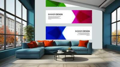 Vector Abstract design banner web template Wall mural