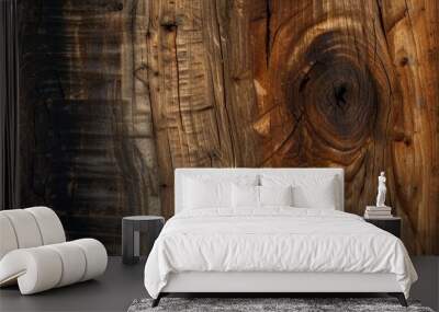 Aged abstract wood texture Wall mural