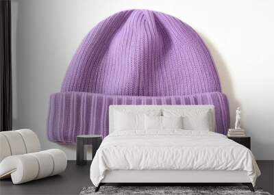 Blank Beige beanie mockup Wall mural