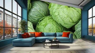 Close-up cabbage Wall mural