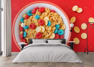 Close-up cereal on a bowl Wall mural