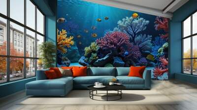 Coral reef aquarium Wall mural